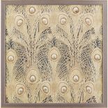 CHRISTOPHER DRESSER (1834-1904) FOR WILLIAM FRY OF DUBLIN 'HERA' WOVEN SILK PANEL, CIRCA 1876