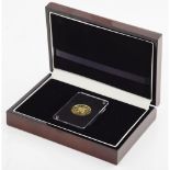 ST HELENA - A proof commemorative guineafor the East Indian Company Waterloo 2015, in fitted