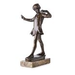 SIR GEORGE JAMES FRAMPTON (1860-1928) PETER PAN, DATED 1915 patinated bronze figure, signed in the