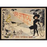 RENÉ PRÉJELAN (1877-1968) 'LES CYCLES COTTEREAU SONT LES MEILLEURS', EDWARDIAN CYCLING POSTER Cycles