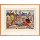 [§] ADAM BRUCE THOMPSON O.B.E., R.S.A., R.S.W. (SCOTTISH 1885-1976) STORNOWAY HARBOUR signed, pencil