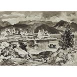 [§] ADAM BRUCE THOMSON O.B.E., R.S.A., R.S.W. (SCOTTISH 1885-1976) PLOCKTON BAY signed, ink and wash