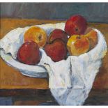 [§] GUILIANA ZANOTTI (CONTEMPORARY) APPLES signed and dated '03, oil on board 27cm x 28cm (10.5in