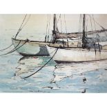 GEORGE WILLIAM PILKINGTON (SOUTH AFRICAN 1879-1958) YACHTS, KALK BAY signed and inscribed with