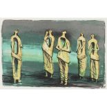 [§] HENRY MOORE (BRITISH 1898-1986) STANDING FIGURES colour lithograph taken from THE PENROSE
