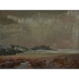 [§] WILLIAM DRUMMOND BONE (SCOTTISH 1907-1979) MOODY LANDSCAPE signed, oil on board 44cm x 59cm (