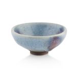 SMALL FLAMBÉ GLAZED BOWL SONG DYNASTY covered in a thick lavender glaze with two purple splashes