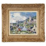 SAMUEL JOHN PEPLOE R.S.A. (SCOTTISH 1871-1935) BARRA Oil on panel 25.5cm x 31cm (10in x 12in) with a