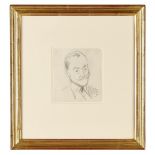 [§] JOHN DUNCAN FERGUSSON R.B.A. (SCOTTISH 1874-1961) DISTINGUISHED Conté 13cm x 11cm (5.25in x 4.