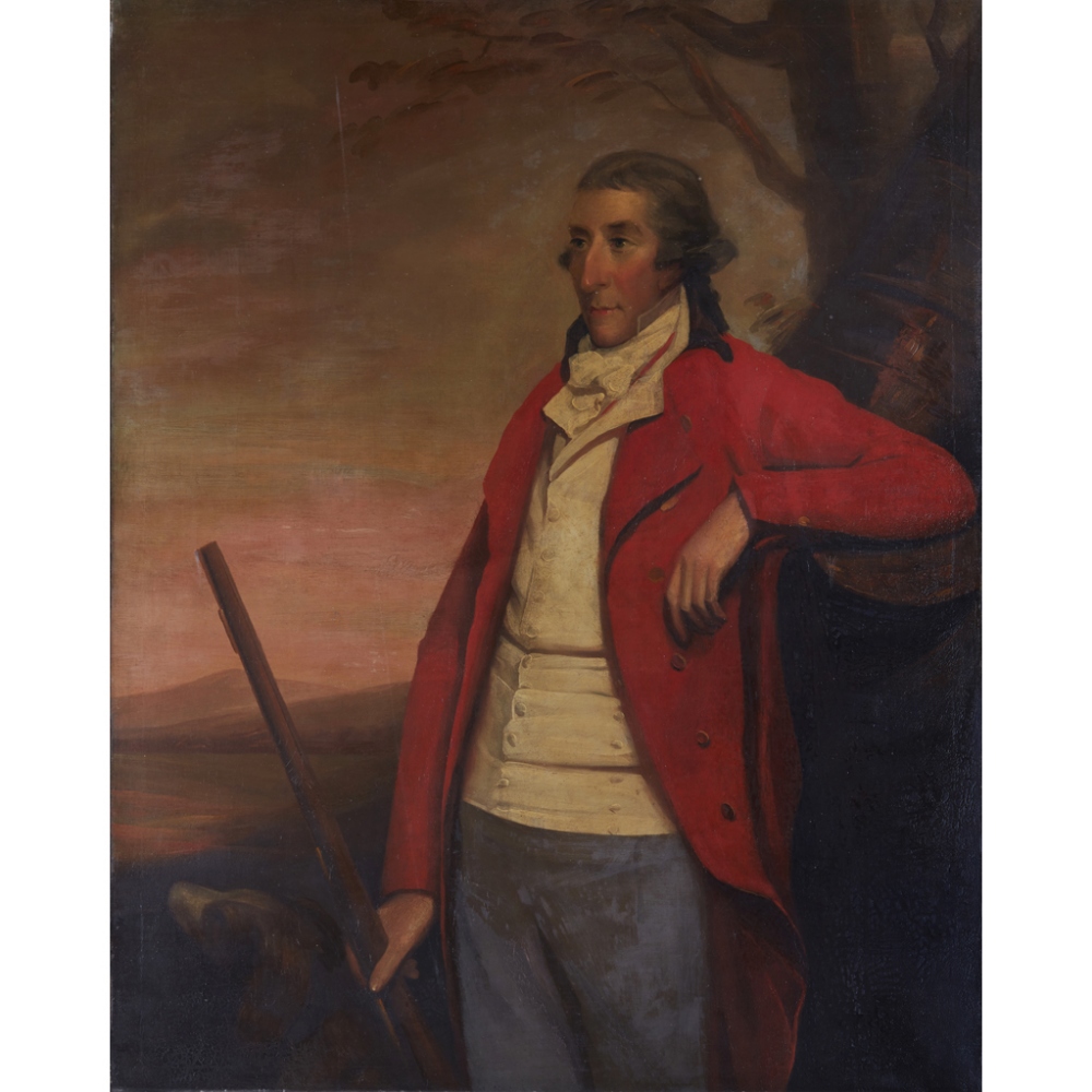 JOHN THOMAS SETON (SCOTTISH FL.1758-1806) PORTRAIT OF CAPTAIN DAVID SKENE OF 28TH FOOT Oil on canvas - Image 2 of 2