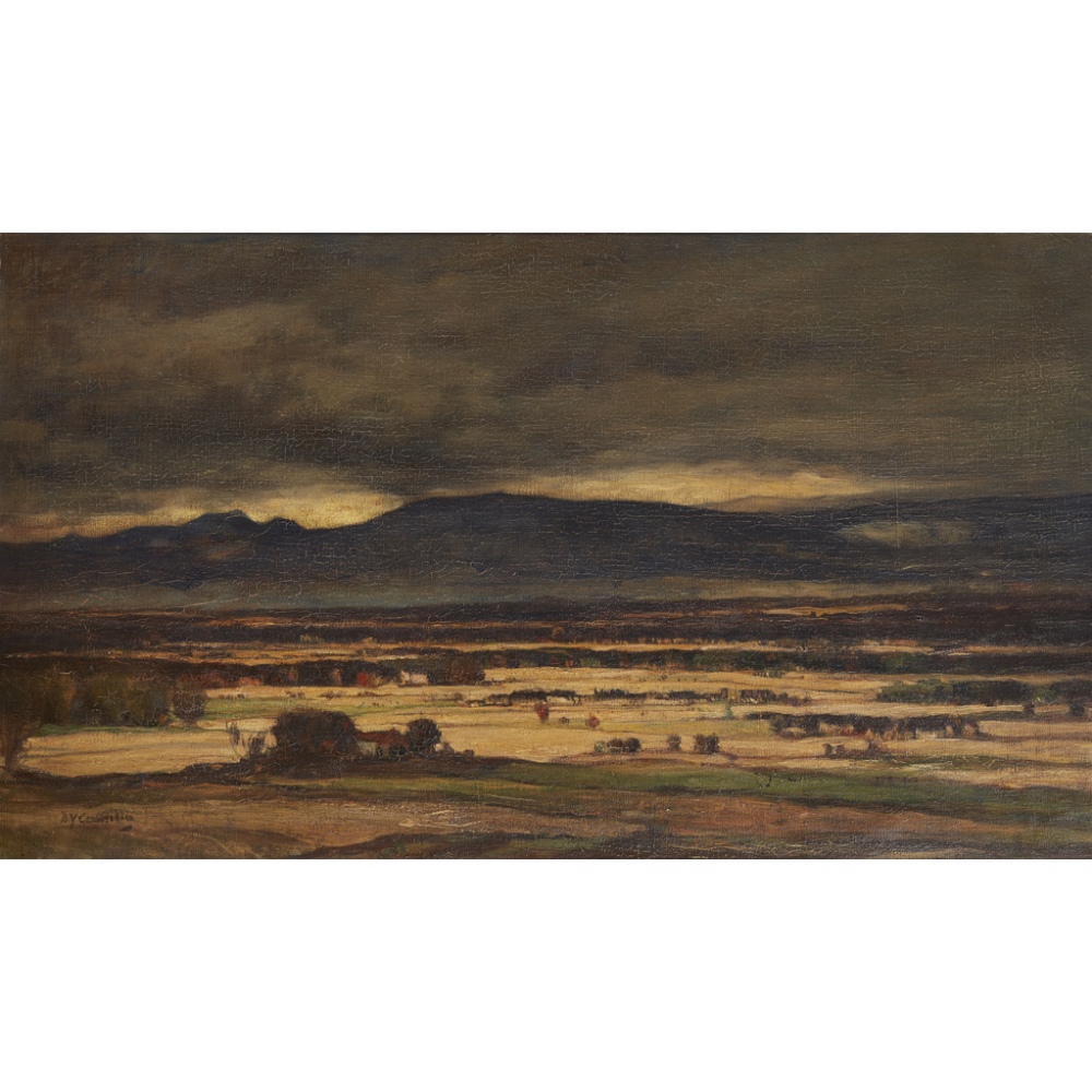 SIR DAVID YOUNG CAMERON R.A., R.S.A., R.W.S., R.S.W., R.E. (SCOTTISH 1865-1945) AUTUMN IN MENTEITH - Image 2 of 2