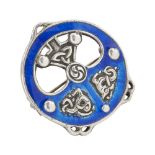 IONA - A SCOTTISH PROVINCIAL ENAMEL BROOCH ALEXANDER RITCHIE, CIRCA 1910 marked AR (incuse), IONA,