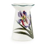 A SMALL WEMYSS WARE GROSVENOR VASE 'IRIS' PATTERN, EARLY 20TH CENTURY decorated by Edwin Sandland,