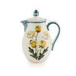 A WEMYSS WARE CHOCOLATE POT & COVER 'BUTTERCUPS PATTERN', EARLY 20TH CENTURY impressed maker's