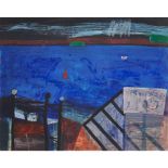 [§] BARBARA RAE C.B.E., R.A., R.S.A. (SCOTTISH B.1943) MULL FERRY Signed, no. 4/40, screenprint 69cm