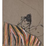 [§] PAT DOUTHWAITE (SCOTTISH 1939-2002) SKETCHBOOK A wirebound sketchbook inscribed on cover 'Indian