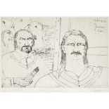 [§] JOHN BELLANY C.B.E., R.A., H.R.S.A. (SCOTTISH 1942-2013) IAN BOTHAM Signed and inscribed 'Ian