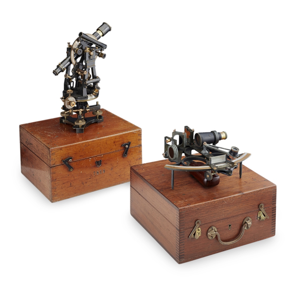 CASED SEXTANT, BY HEATH & CO., LONDON EARLY 20TH CENTURY signed to the arc HEATH & CO./ NEW