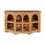 MANNER OF SIR ROBERT LORIMER ARTS & CRAFTS OAK CREDENZA, CIRCA 1900 the breakfront top above arcaded