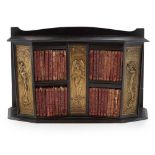 ENGLISH SCHOOL ART NOUVEAU TABLE BOOKCASE, CIRCA 1900 the stained beech case with open shelves