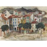 [§] WILLIAM WILSON R.S.A.,R.S.W. (SCOTTISH 1905-1972) COLLIOURE signed, watercolour and pencil