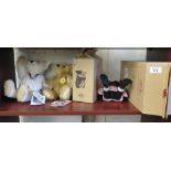 A Steiff 150 anniversary teddy bear no. 670183, a Steiff 1903 classic bear no. 000171 and a Steiff