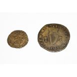 A 16th century Scottish? Mary 1d? and an Elizabeth I Irish shilling, base coinage of 1558, page