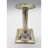 An Dutch silver candlestick by Hoeker and Zoon