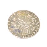 A George III shilling, S3745 no stops at date