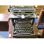 A Remington standard typewriter, as found