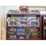Corgi Original omnibus models, mostly Blackpool trams and other double-decker buses and a British