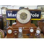 A large Edwardian mahogany cased shop display clock, for Bracher and Sydenham, Reading, the