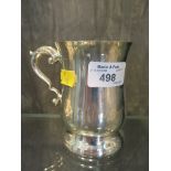 A silver tankard, Birmingham 1968