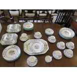 A Copeland Spode 'Chinese Rose' pattern part breakfast service, with two tureens and covers and