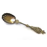 A large silver gilt commemoration spoon for Queen Victoria's Silver Jubilee 1837-1897 by M&W