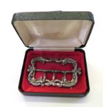 A Victorian silver buckle, Birmingham 1897