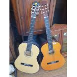 A Hohner MC-05 classical guitar, cased, and an Elevation 540/6441 guitar (2)