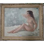 Igor Talwinski (1907 - 1983) Study of a nude Oil on canvas, signed 59cm x 72cm