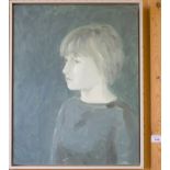 L. Rook Portrait of a boy Oil on board, signed and dated 2004 verso 49cm x 38cm