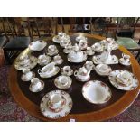 A Royal Albert Old Country Roses pattern tea, coffee and breakfast service