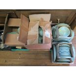 A quantity of Wood's Bery ware green glaze dinnerwares, various