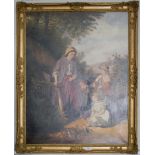 Andre de Moller Mother and children, 19th century style Oil on canvas, signed verso and dated