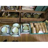 A quantity of Wood's Bery ware green glaze dinnerwares, various