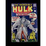 The Incredible Hulk comic, 1st issue, UK 1962, some tears and wear to the cover, slight tears to