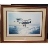 Robert Taylor 'High Patrol' Sopwith Camels 209 squadron Signed in pencil by the artist and Sir