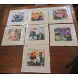 Tom Cross The Months - Depicting flowers, fairies and gem stones A set of seven limited edition