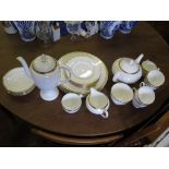 A Wedgwood California pattern part tea and coffee service and a set of Royal Worcester Viceroy