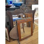 Two Edwardian mirrors and an oval mirror To be sold in aid and on behalf of The Link Visiting