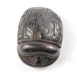 An Egyptian scarab