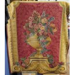 A Point des Meurins machined tapestry after the 19th century - '5216 Vase Chambord Framboise'